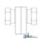 A & I Products Female NPSM Swivel to Female NPSM Swivel X Female NPT Adapter 3.75" x4" x2.75" A-43B28 - alternate 2